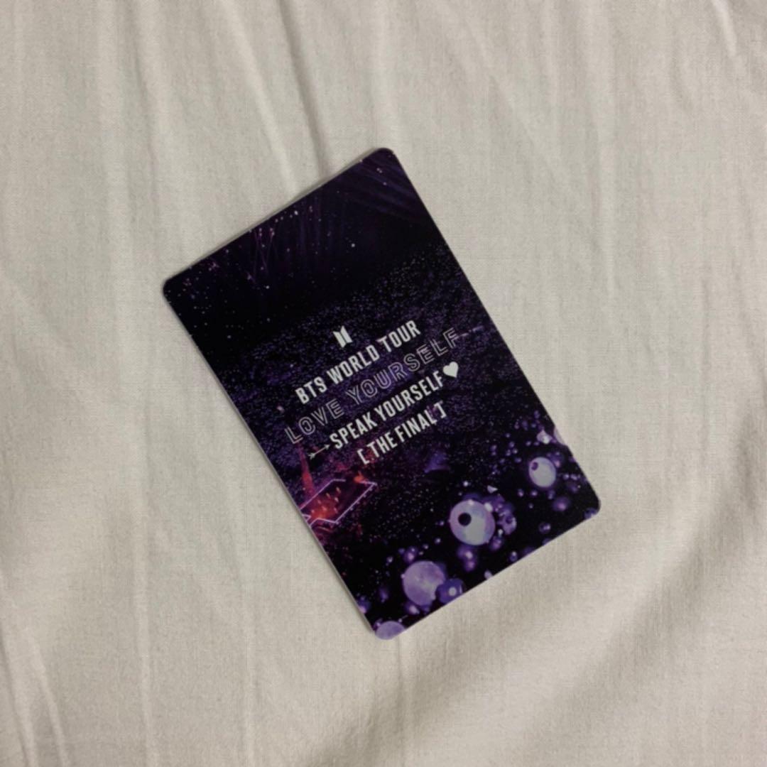 bts ジミン speak yourself the final トレカ