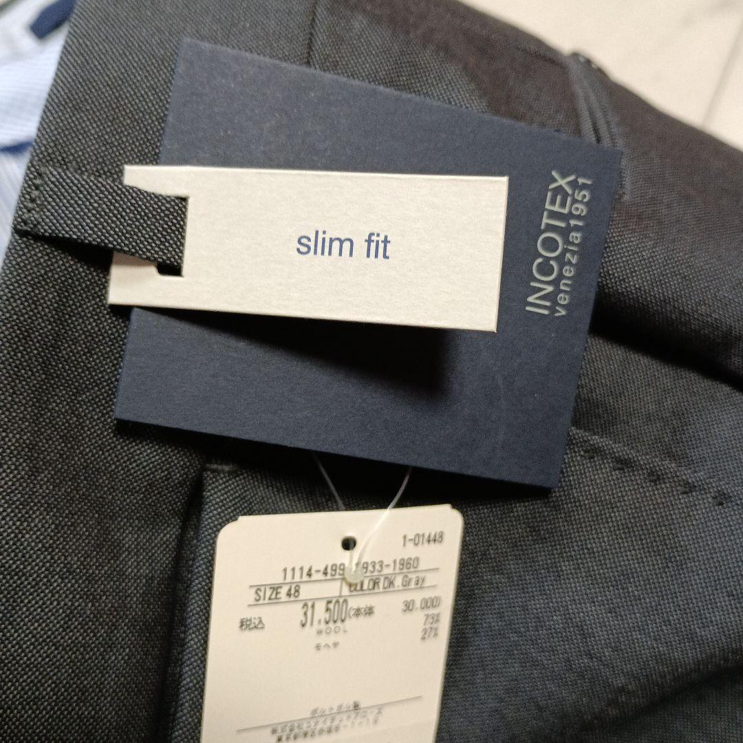 未使用 タグ付き INCOTEX インコテックス スラックス 48