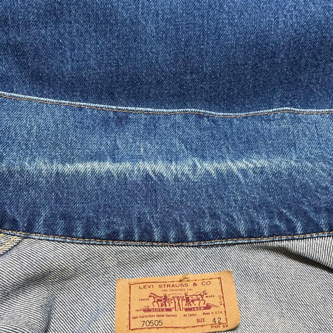 90s Levi's 70505 スモールe デニムジャケット 42 アメリカ製