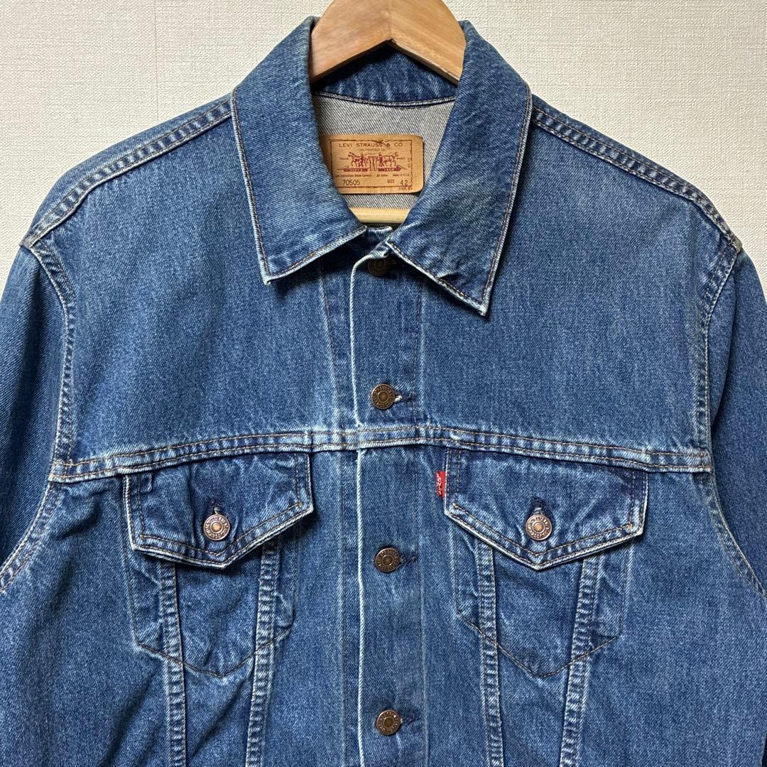 90s Levi's 70505 スモールe デニムジャケット 42 アメリカ製