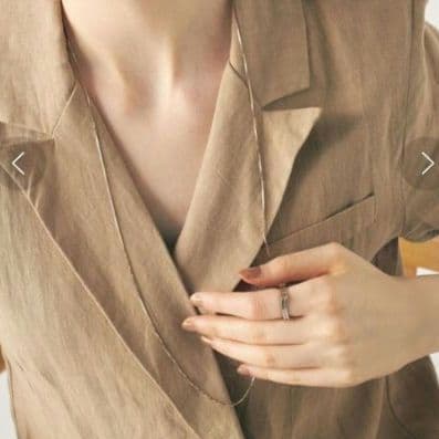 ete ロウ ベネチアンチェーンロングネックレス