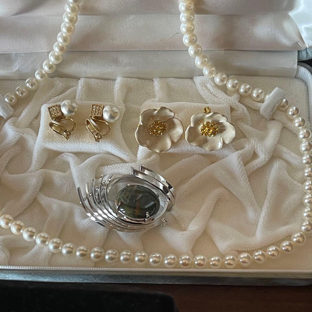 やっちゃんおまとめ　遺品整理 大量 刻印アクセサリー アコヤ真珠 本珊瑚