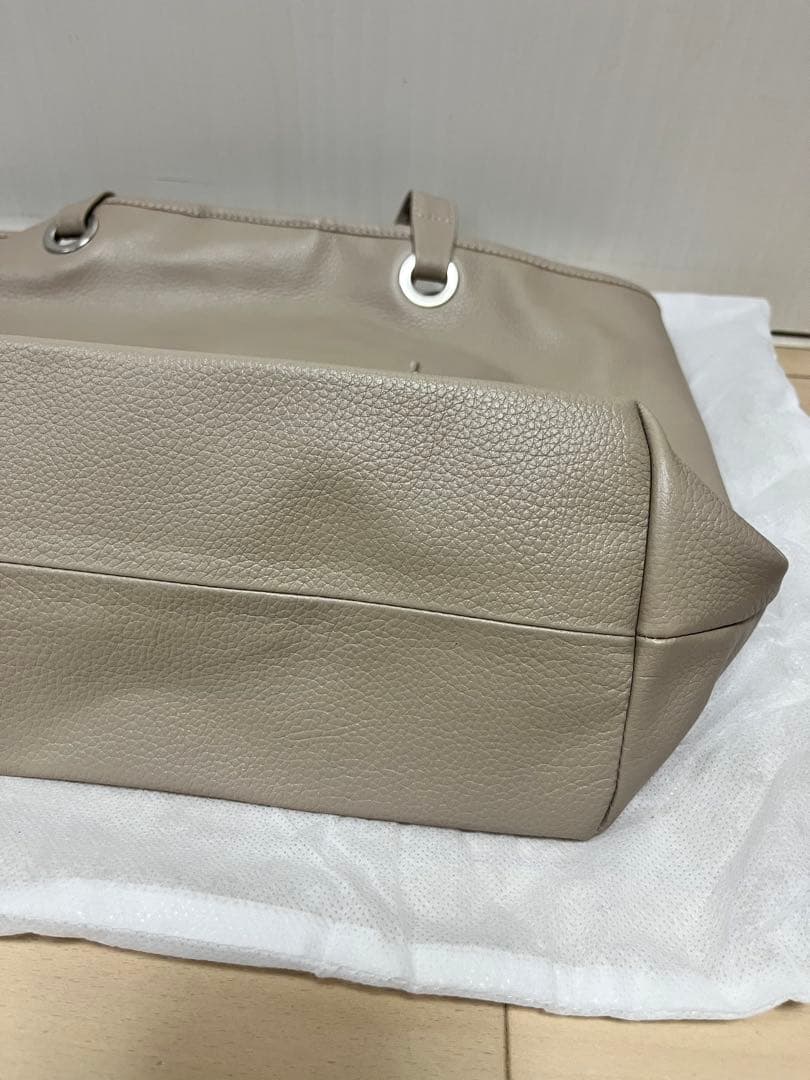 【信子】　Kitamura ベージュ トートバッグ　A4 肩掛け