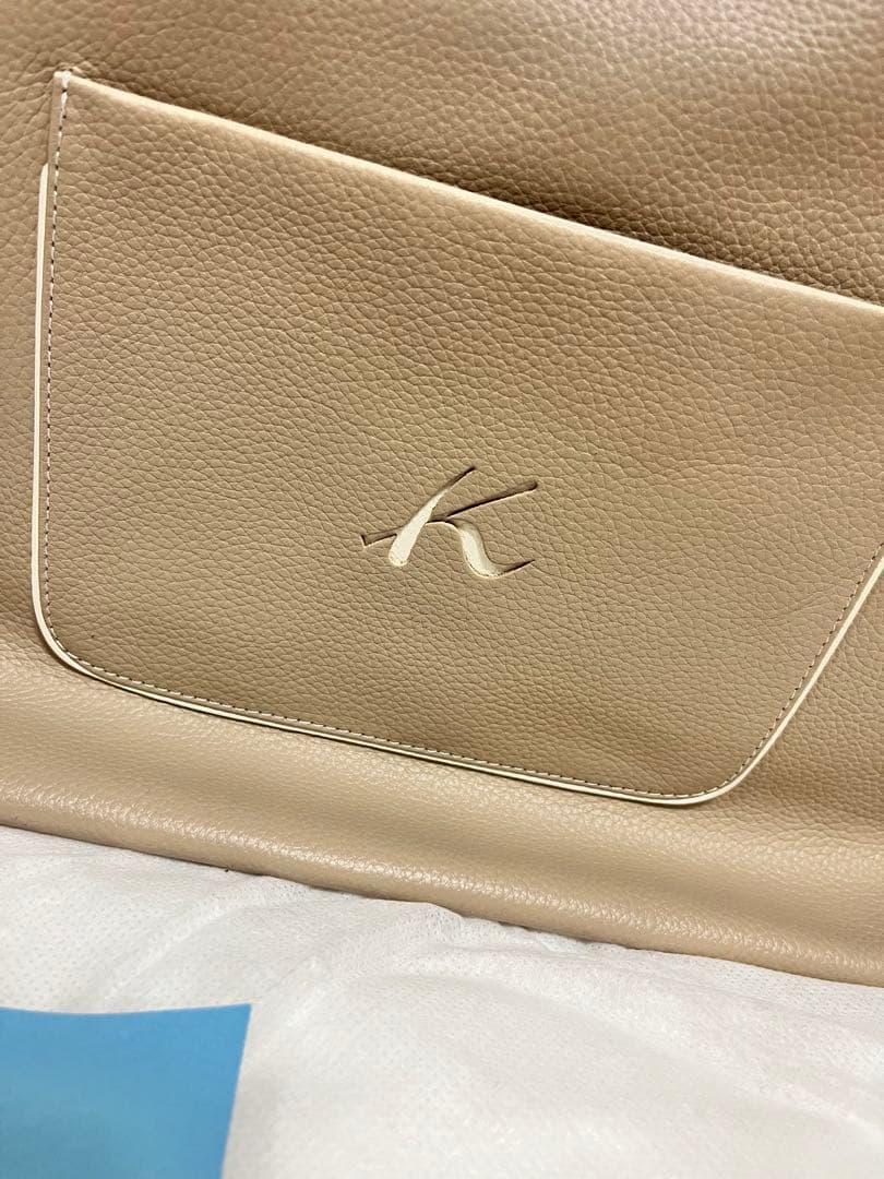 【信子】　Kitamura ベージュ トートバッグ　A4 肩掛け