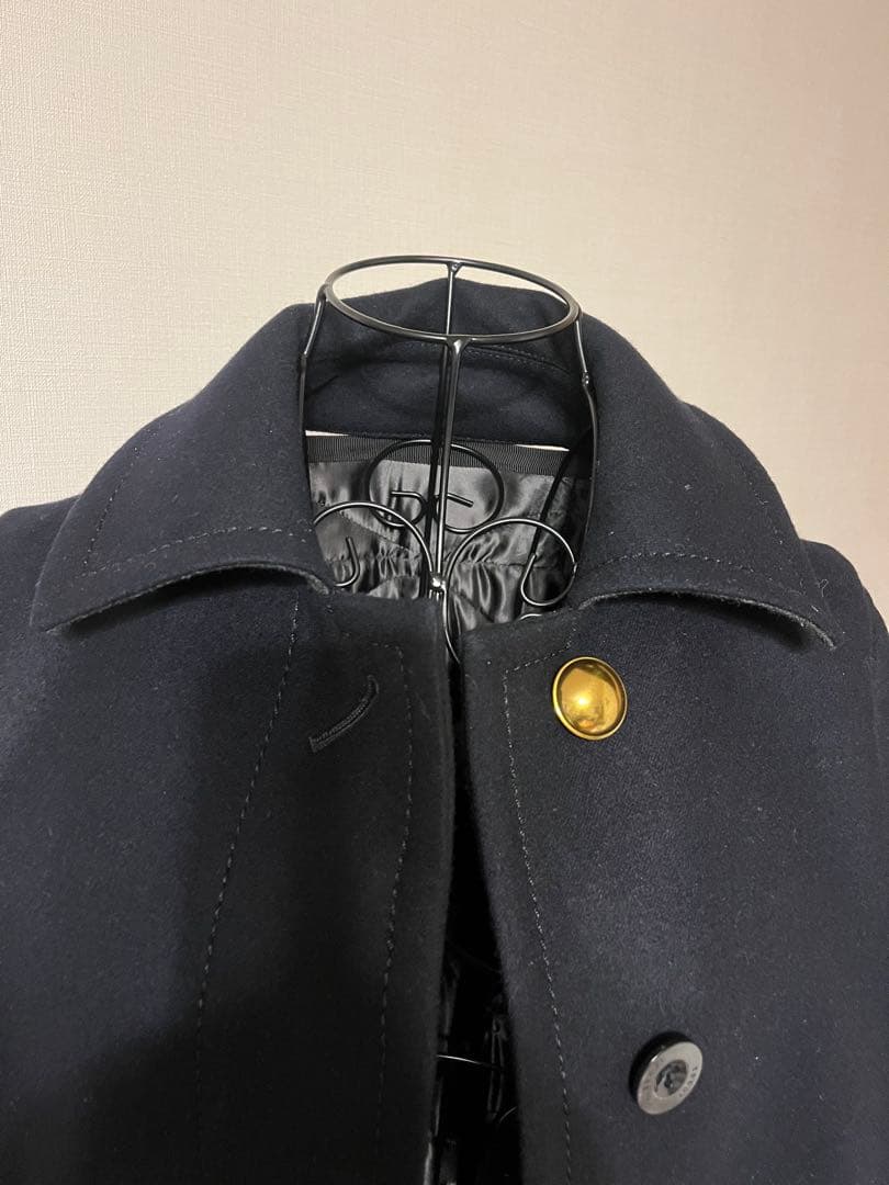 サカイ　ネイビー ドッキングチェスターコート サイズ3