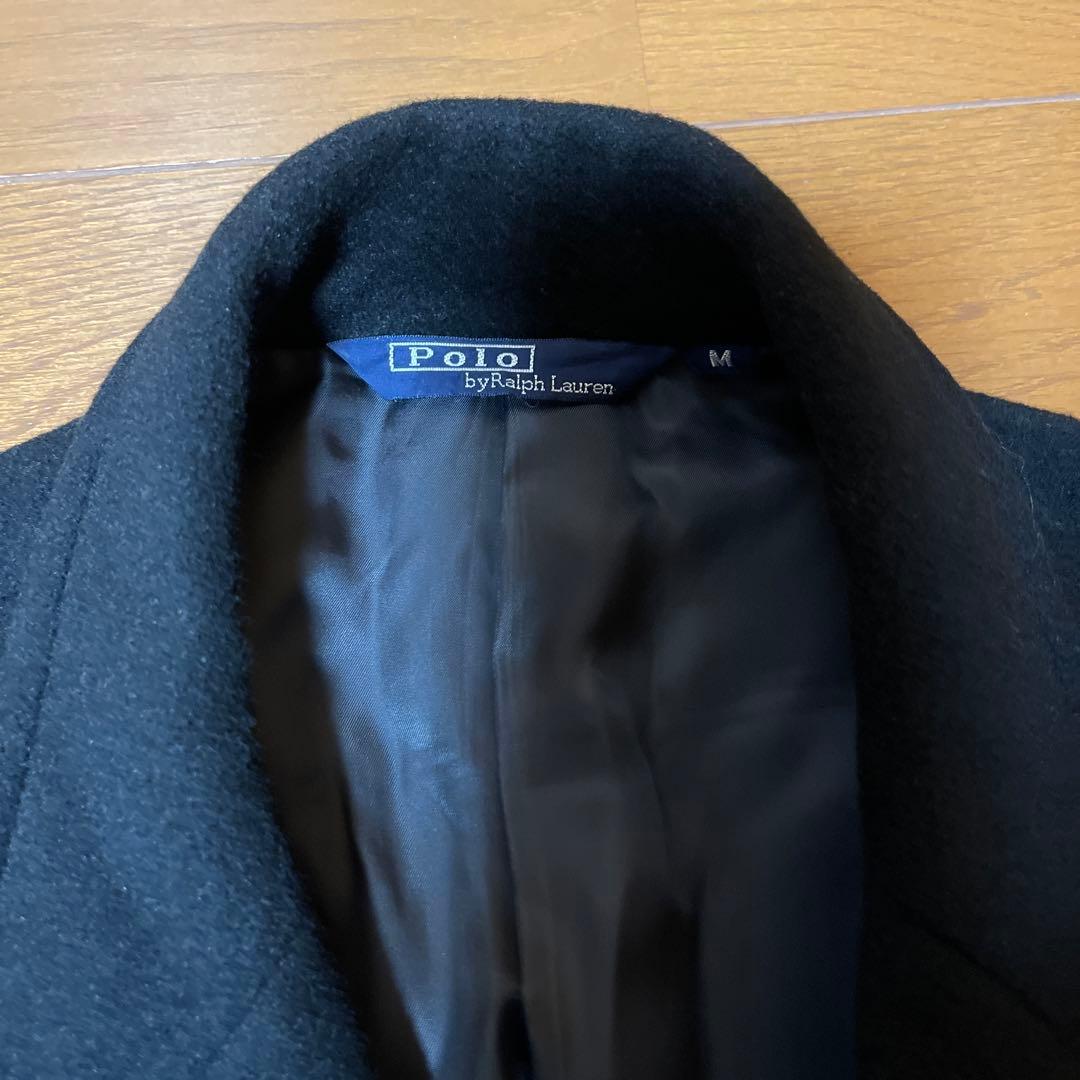 美品ポロラルフローレン　チェスターコート　ブラック