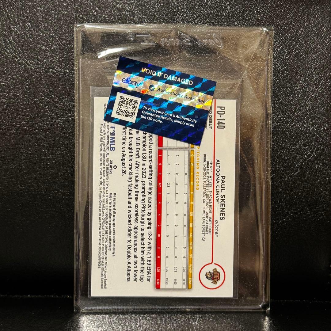 2024 Topps Pro Debut ポール スキーンズ 直筆サインカード