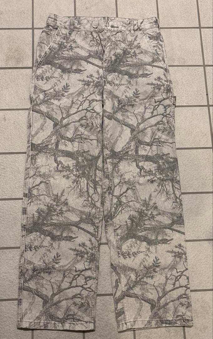 ZARA リアルツリー カモフラージュ カーペンターパンツ バギーデニム