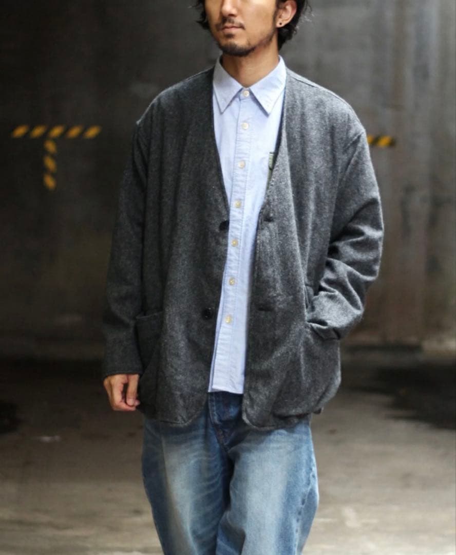 ノーカラージャケット/ツイード ADITIONAL メンズ ビギ ジャケット