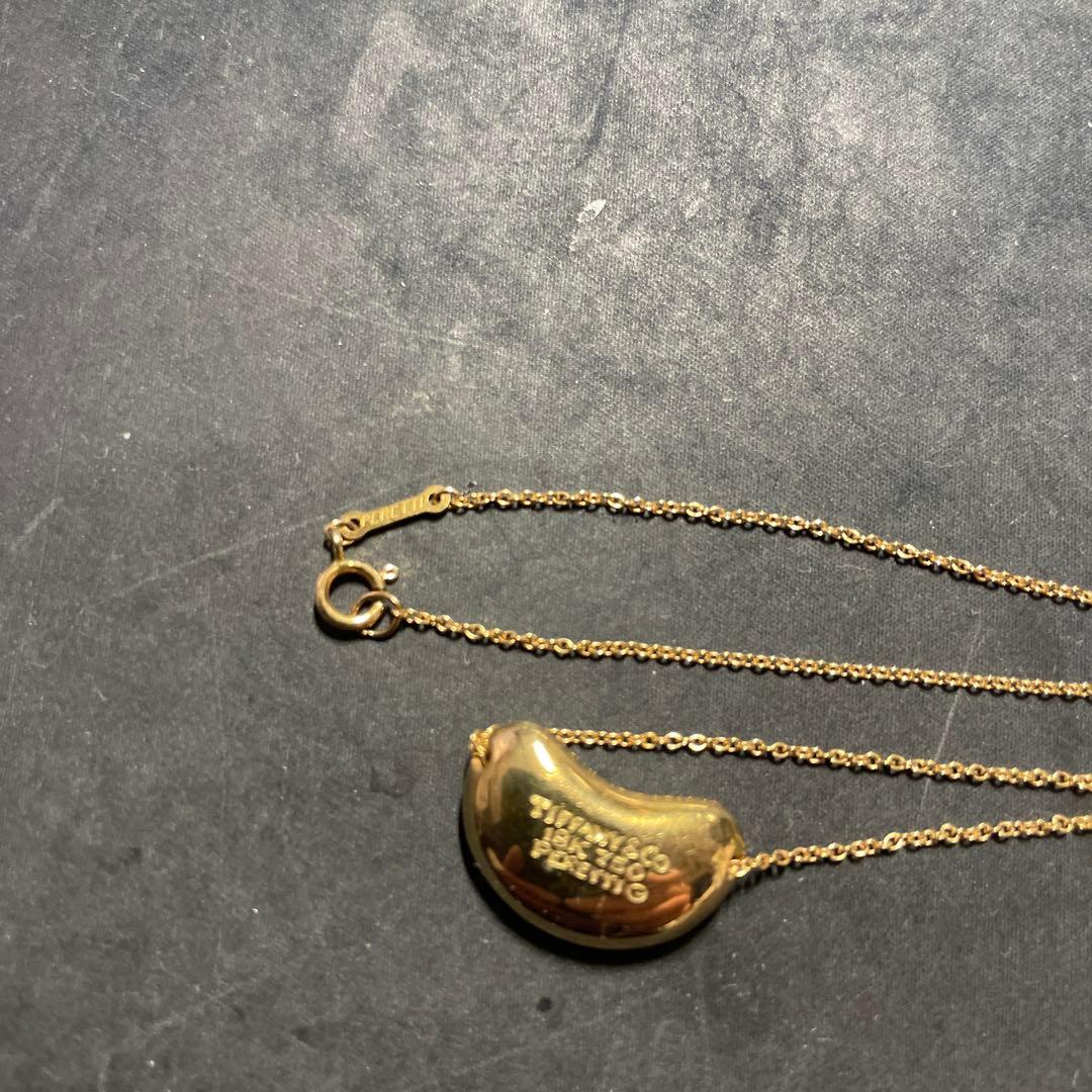 Tiffany ティファニー K18 ビーンズ ネックレス