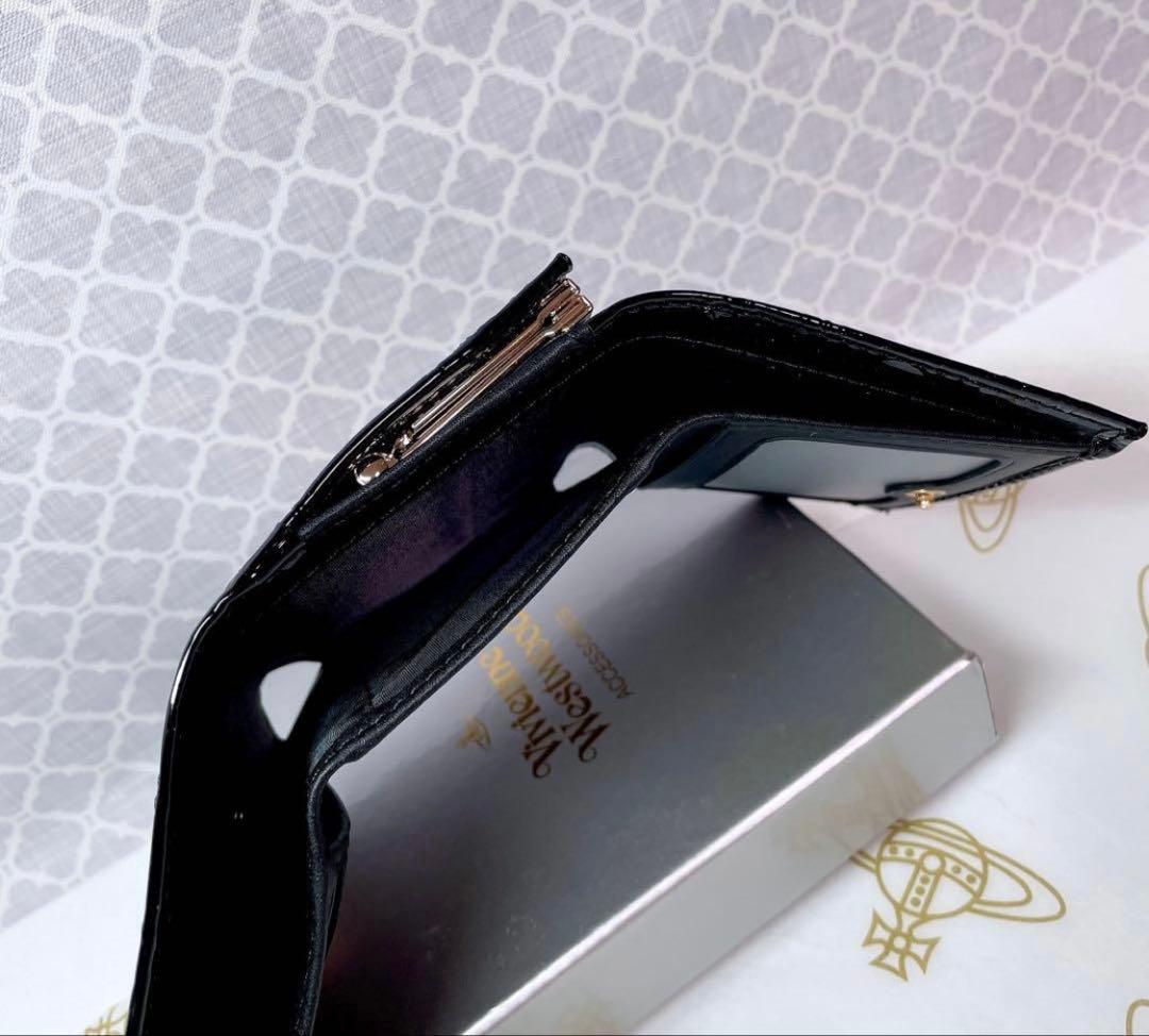 【大人気♡ショッパー付】新品 Vivienne Westwoodエナメル黒