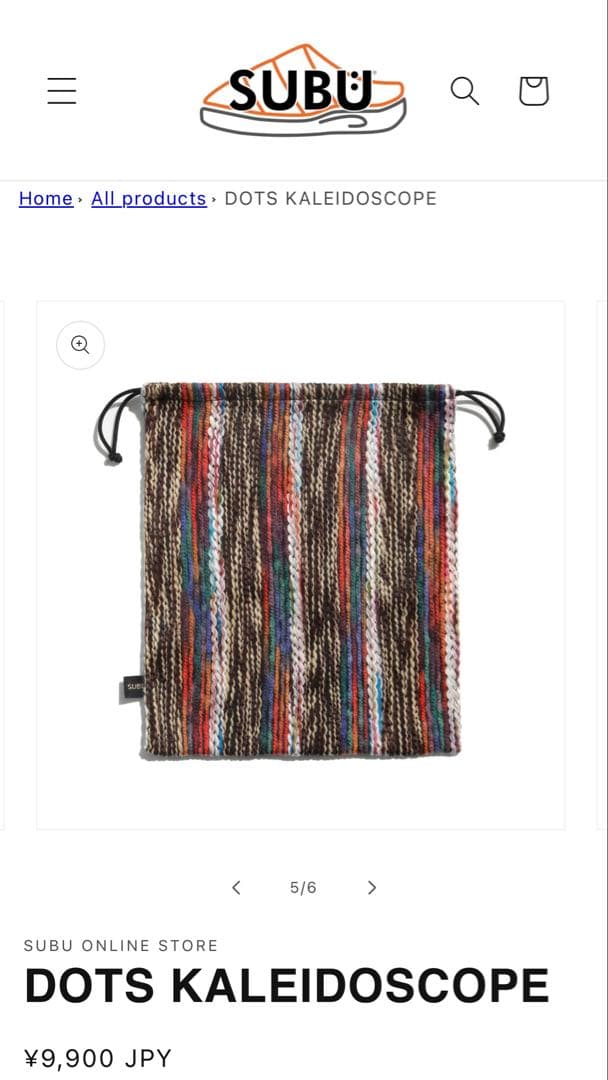 SUBU DOTS KALEIDOSCOPE 新品 タグ付 サイズ1