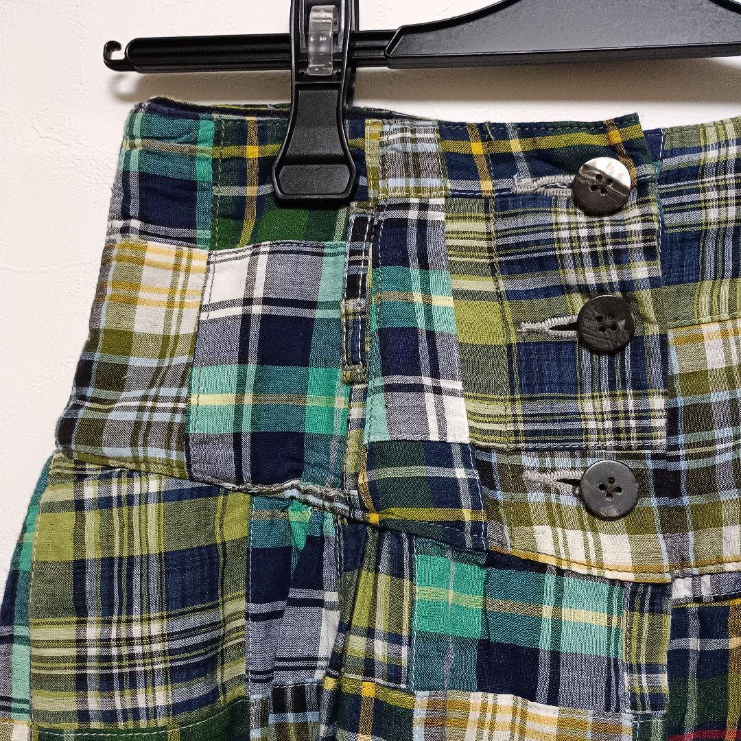 美品　キャピタル　パッチワーク　キュロットスカート　ワイドパンツ