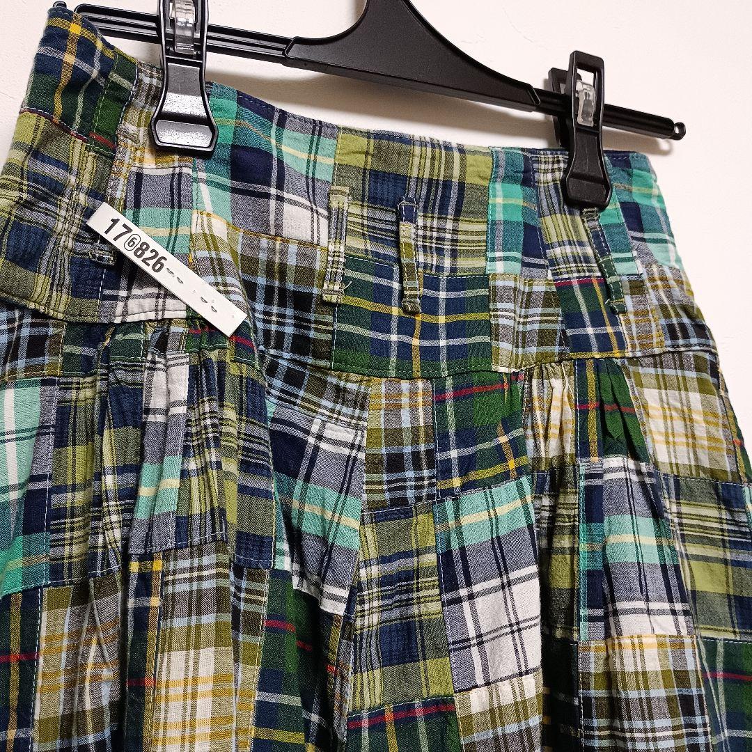 美品　キャピタル　パッチワーク　キュロットスカート　ワイドパンツ