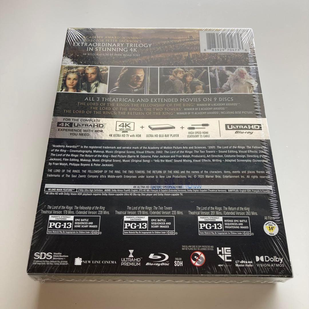 ロード・オブ・ザ・リング トリロジーBOX [4K UHD 日本語有り] 輸入版