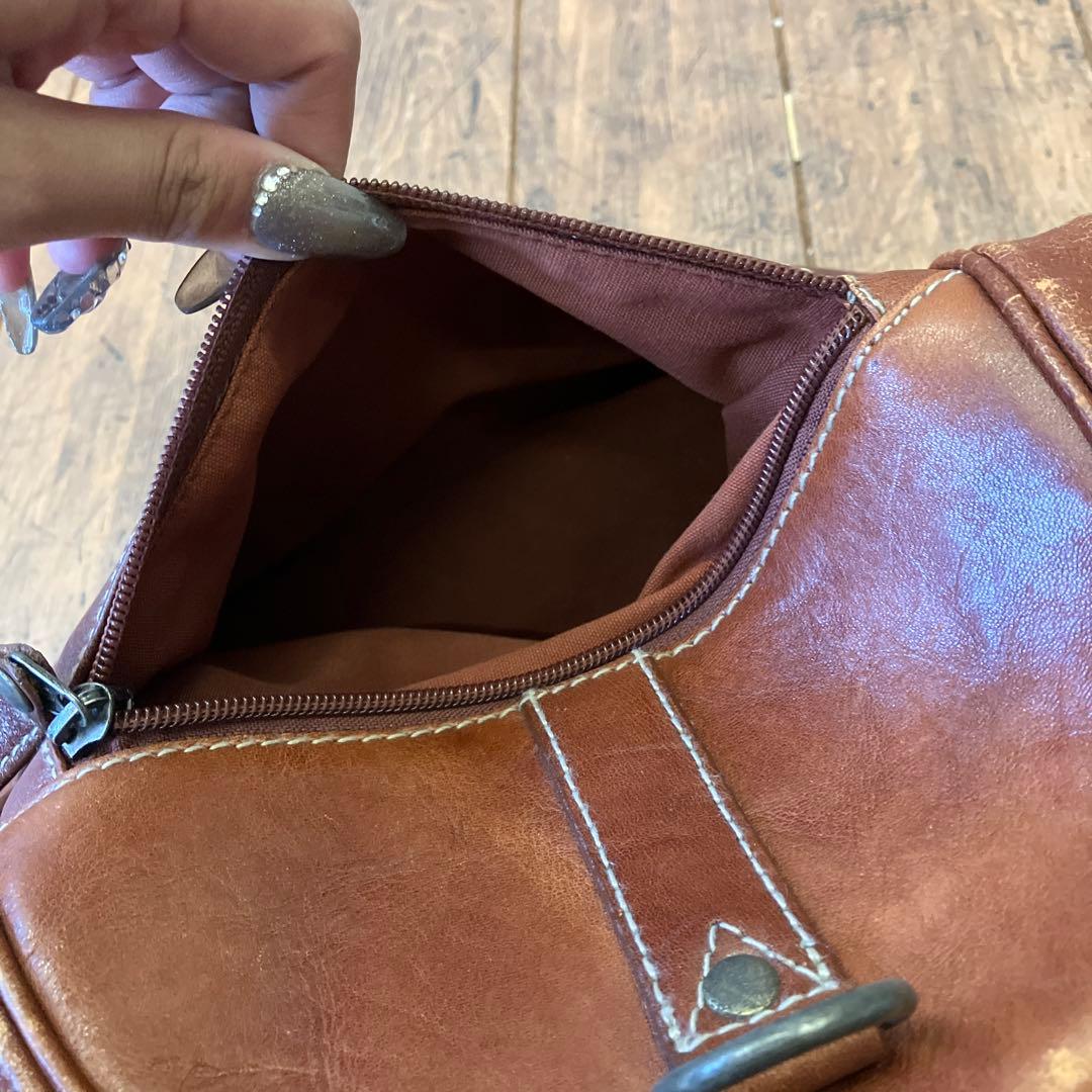 昭和レトロ ボストンバッグ トラベルバッグ ハンドバック 旅行バッグ レザー