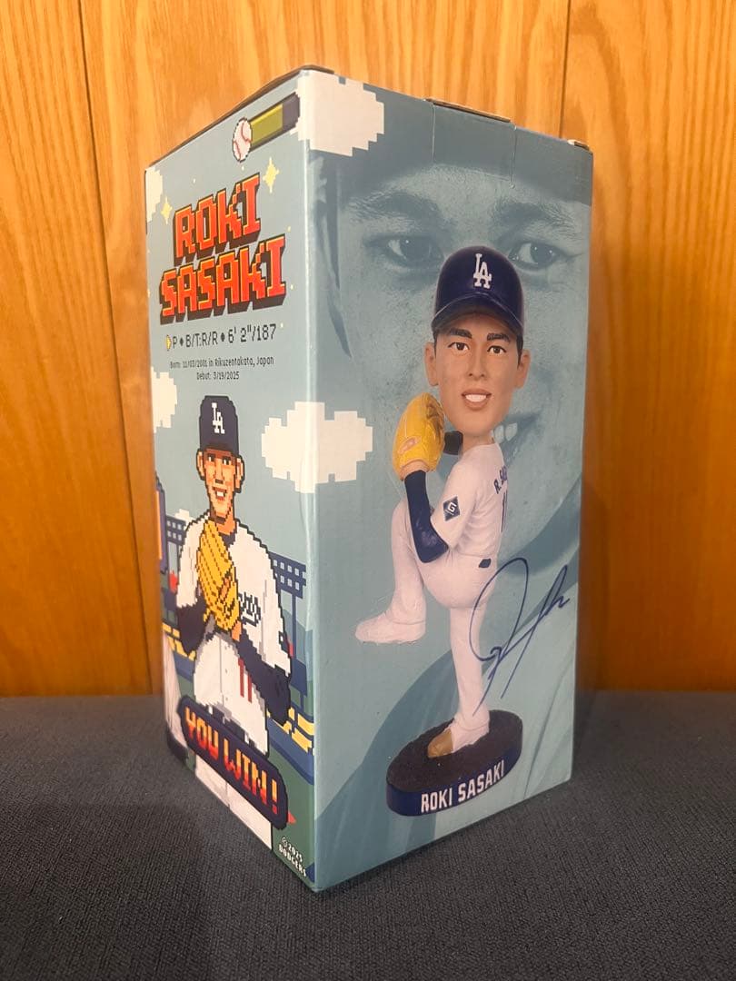 佐々木朗希　ボブルヘッド　8/4 ドジャースタジアム配布
