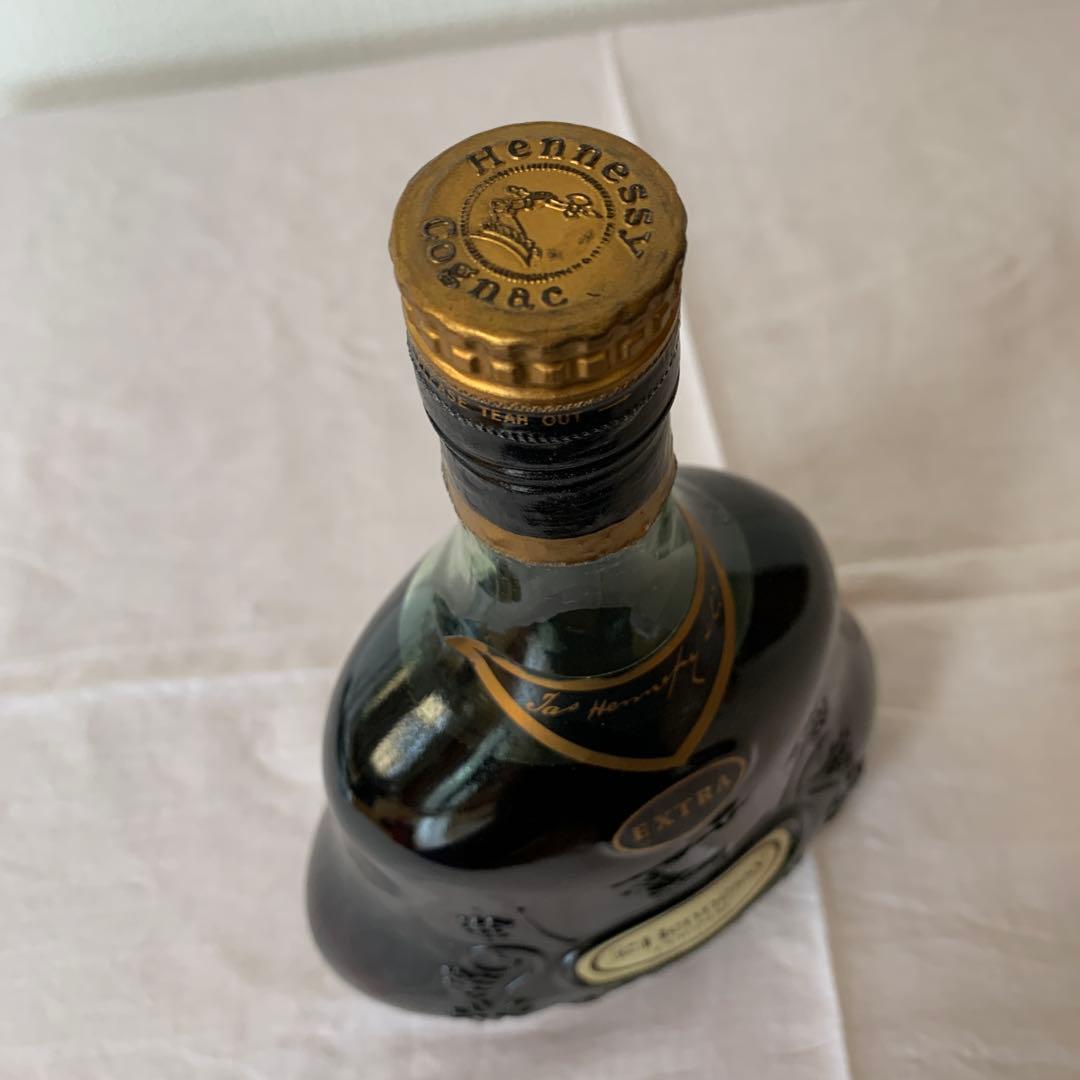 Hennessy Extra コニャック 金キャップ　グリーンボトル　古酒　箱付