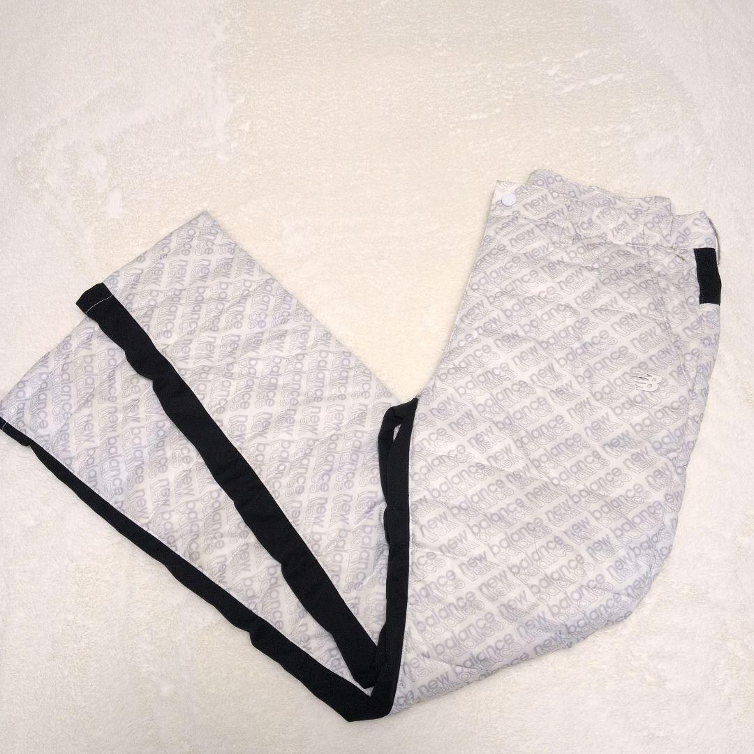 ニューバランス ゴルフ 中綿パンツ 総柄 白×黒 5サイズ L