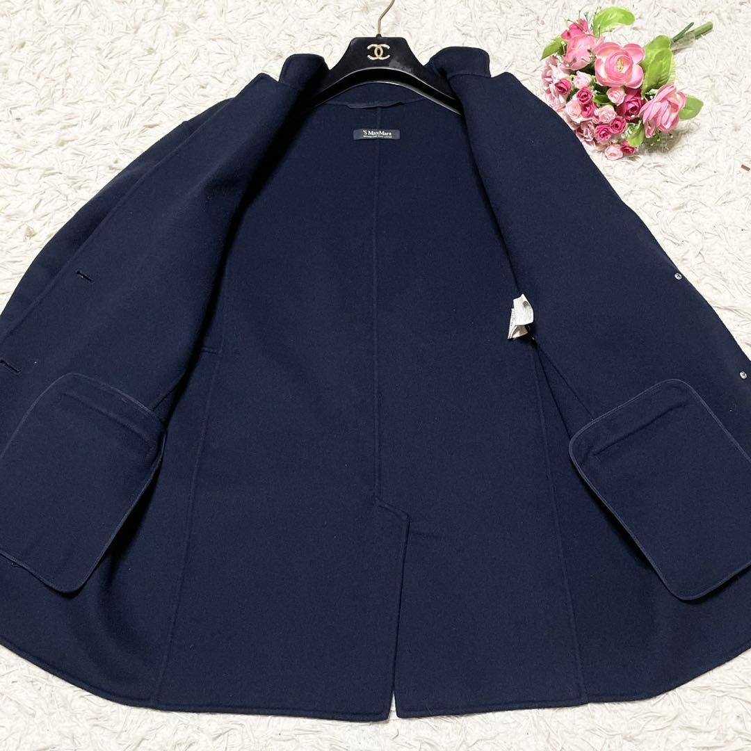 極美品● MaxMara マックスマーラ クチートアマーノ コート ウール 38