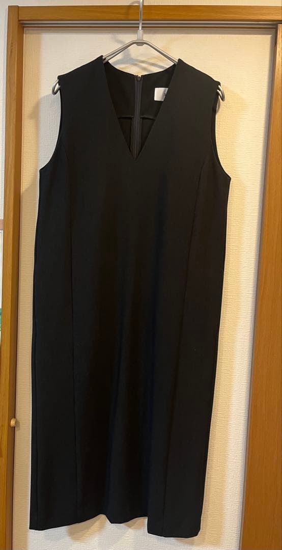 ソージュ　ウールライクジャンパースカート　チャコール M