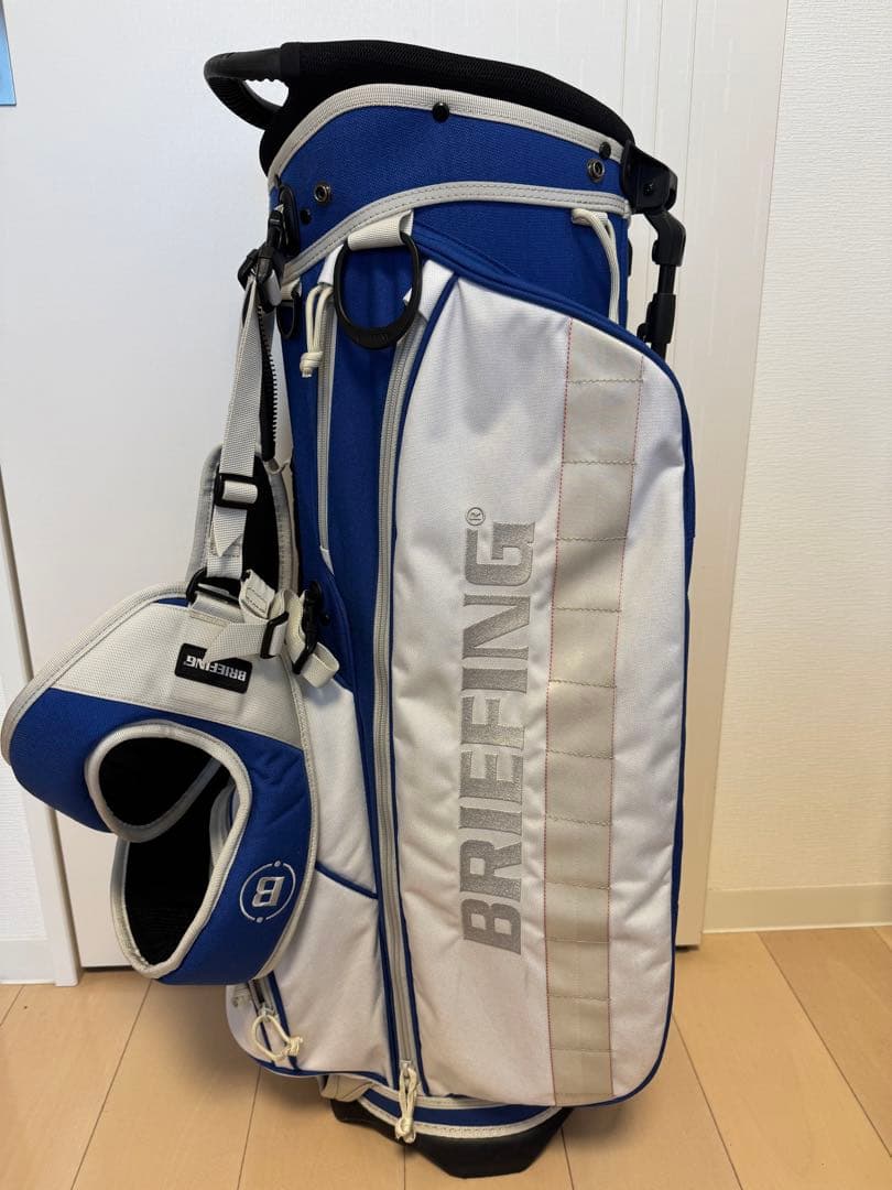 BRIEFING キャディバッグ 青 白