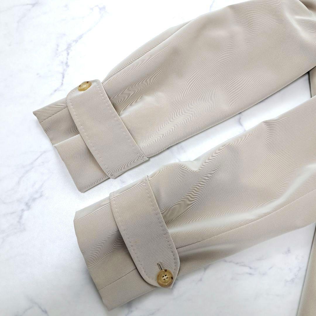 Max Mara マックスマーラ ショート丈 スプリングコート とろみ素材 ロゴ