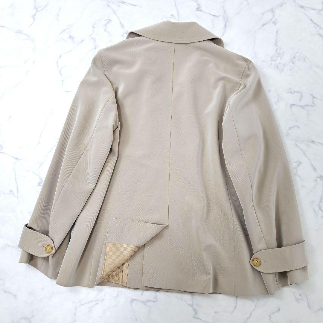 Max Mara マックスマーラ ショート丈 スプリングコート とろみ素材 ロゴ