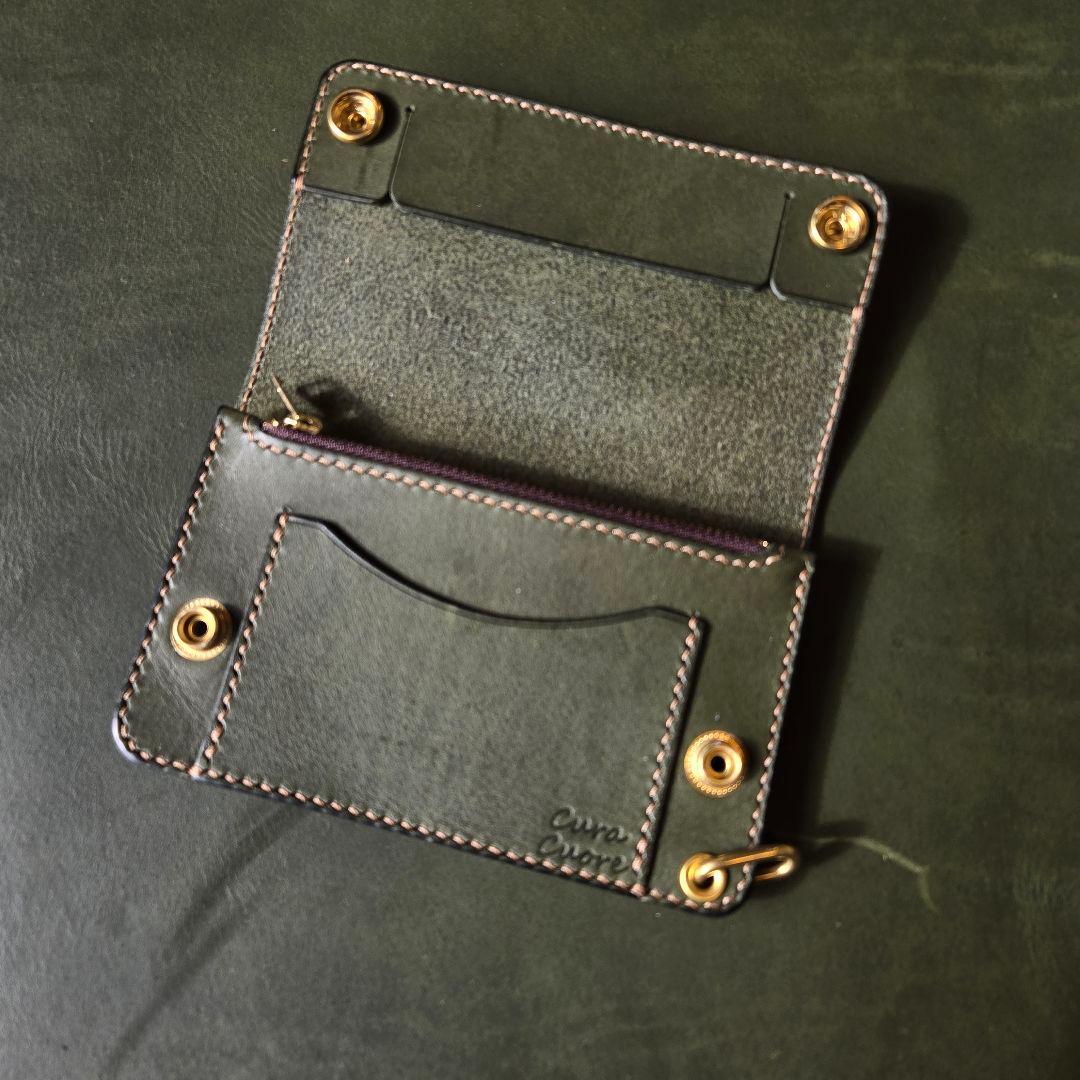 281ミドル　トラッカーウォレット　LINEA VASCA Liscio