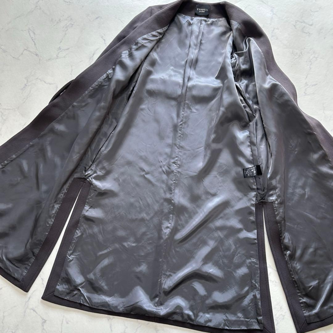 美品✨ヴェルメイユパーイエナ メルトン ウール ロングコート 36