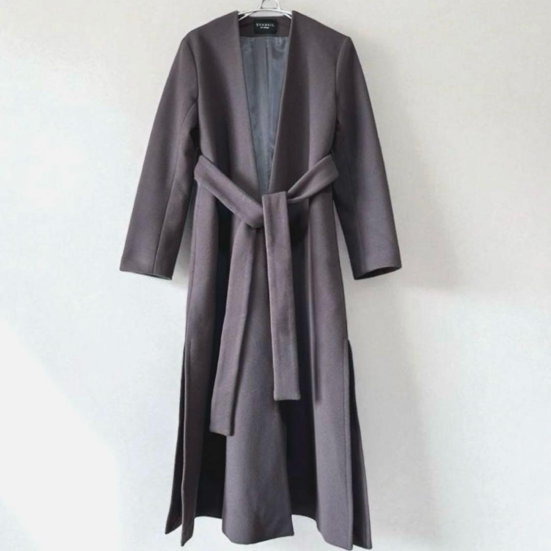 美品✨ヴェルメイユパーイエナ メルトン ウール ロングコート 36