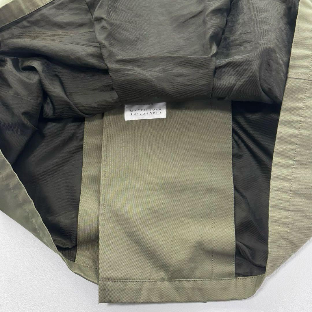 希少✨マッキントッシュ トレンチコート ハウスチェック ライナー タマムシ色