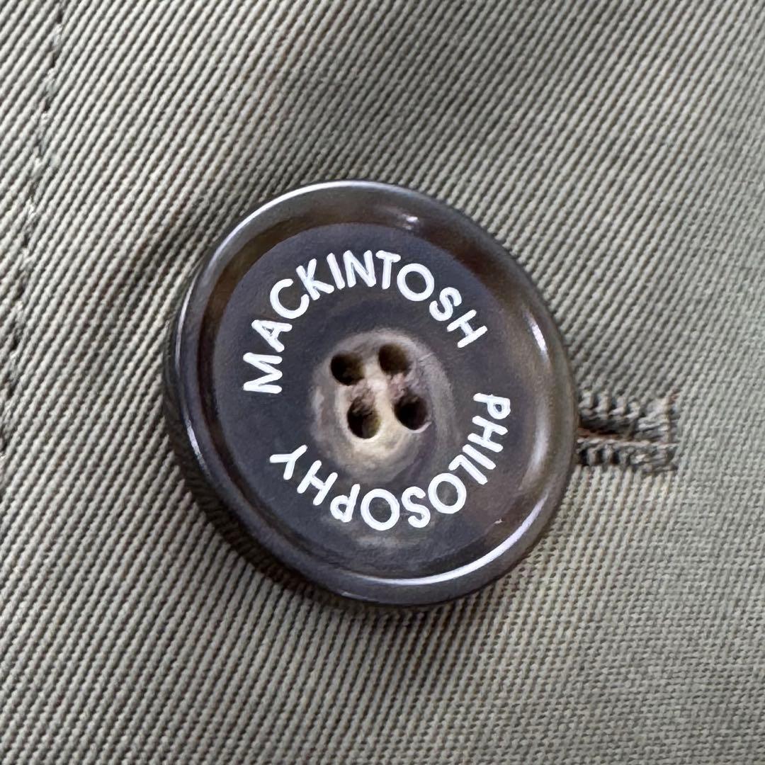 希少✨マッキントッシュ トレンチコート ハウスチェック ライナー タマムシ色