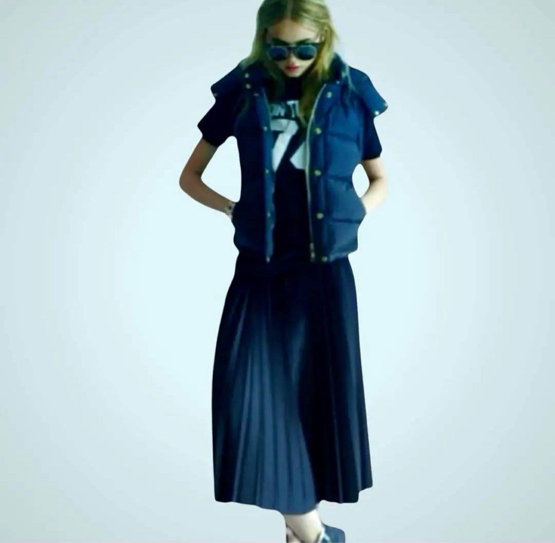 新品✨ドゥーズィエムクラス別注 シュタンバウム ダウンベスト 金ボタン 紺34