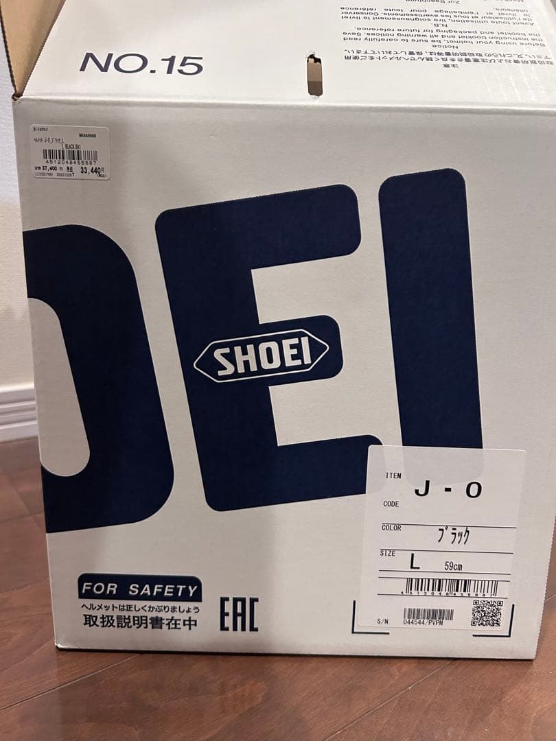 SHOEI ジェットヘルメット J-O ブラック Lサイズ