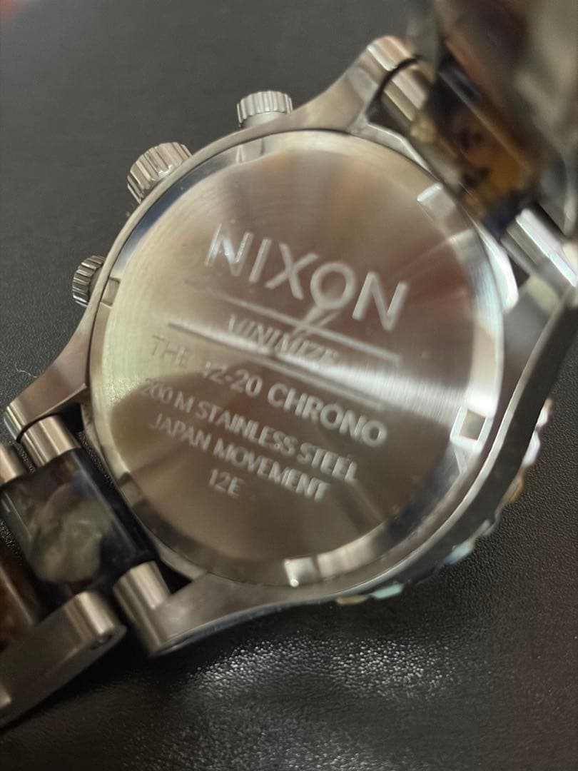 NIXON クロノグラフ 腕時計 マルチカラー（電池切れ）