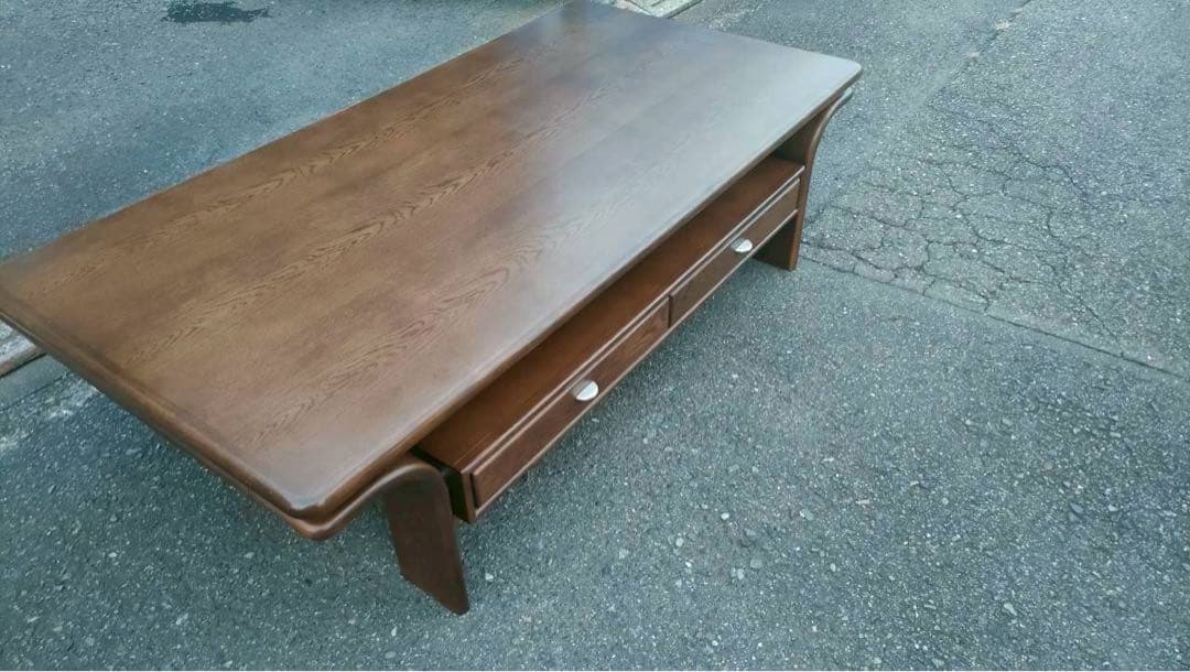 【美品】送料込　カリモク　曲木センターテーブル