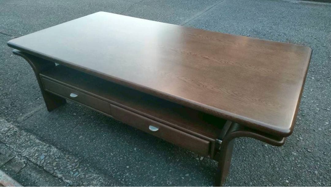 【美品】送料込　カリモク　曲木センターテーブル