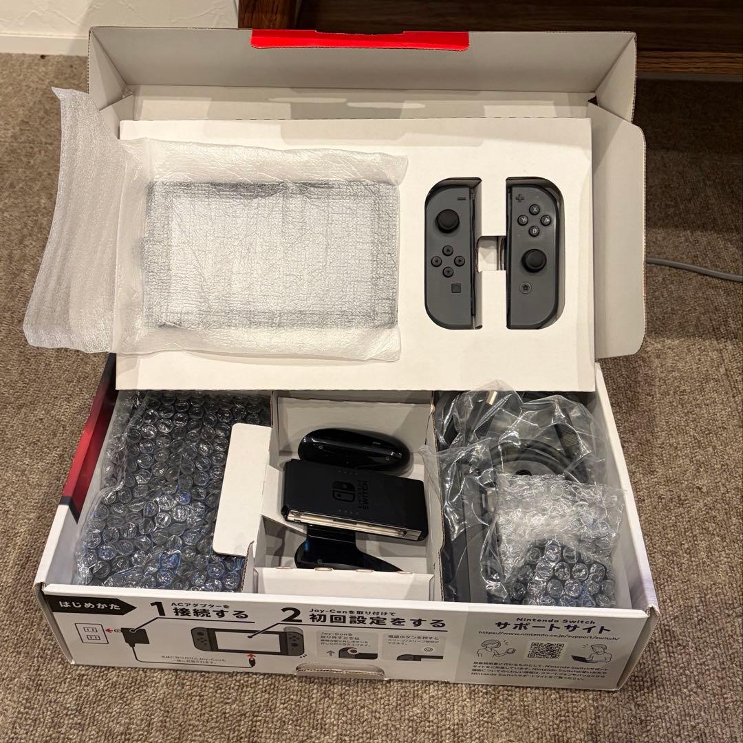 Nintendo Switch グレー SDカード付き(128GB)付属品完備