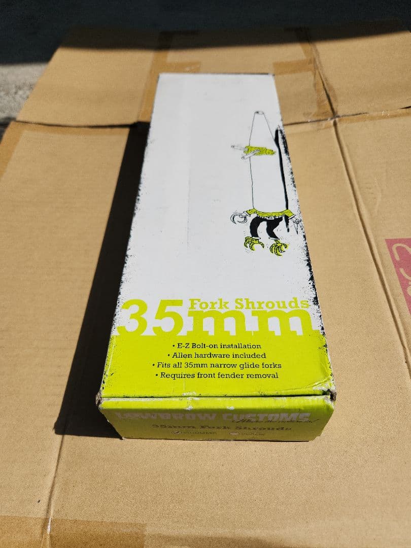 ハーレーΦ35 フォークカバー　 クロームメッキ