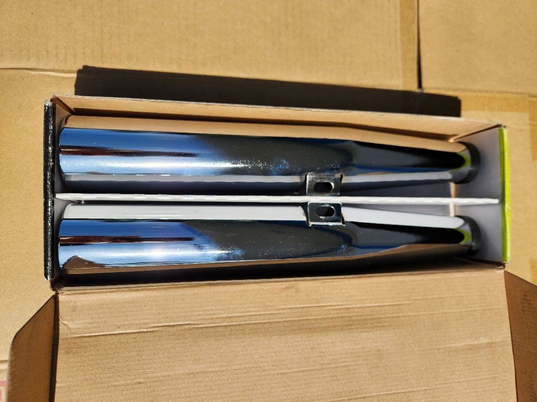 ハーレーΦ35 フォークカバー　 クロームメッキ