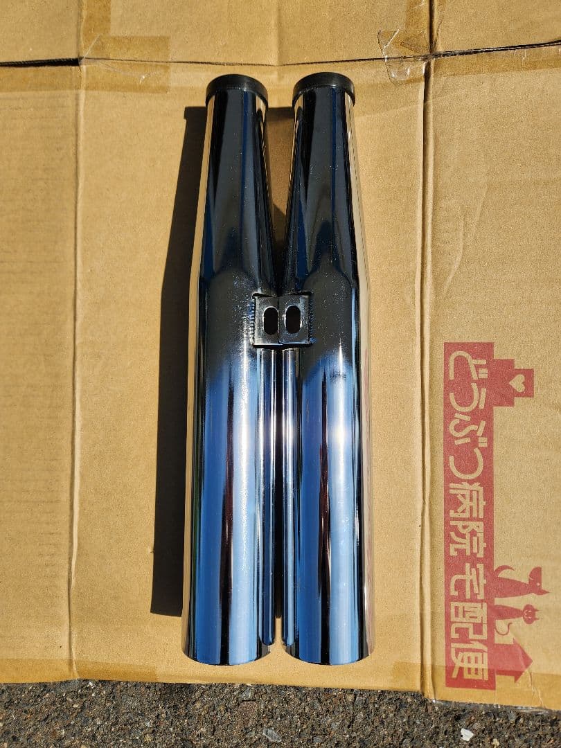 ハーレーΦ35 フォークカバー　 クロームメッキ