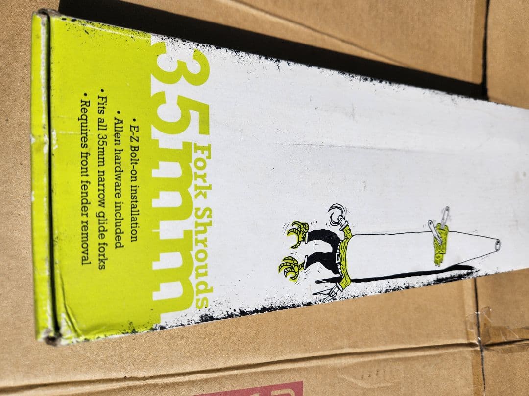 ハーレーΦ35 フォークカバー　 クロームメッキ