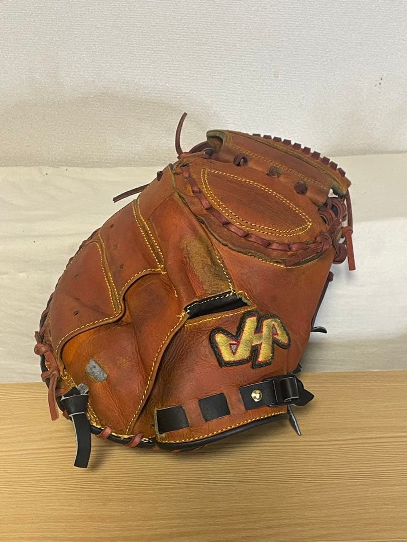 ハタケヤマ軟式キャッチャーミットリペア品