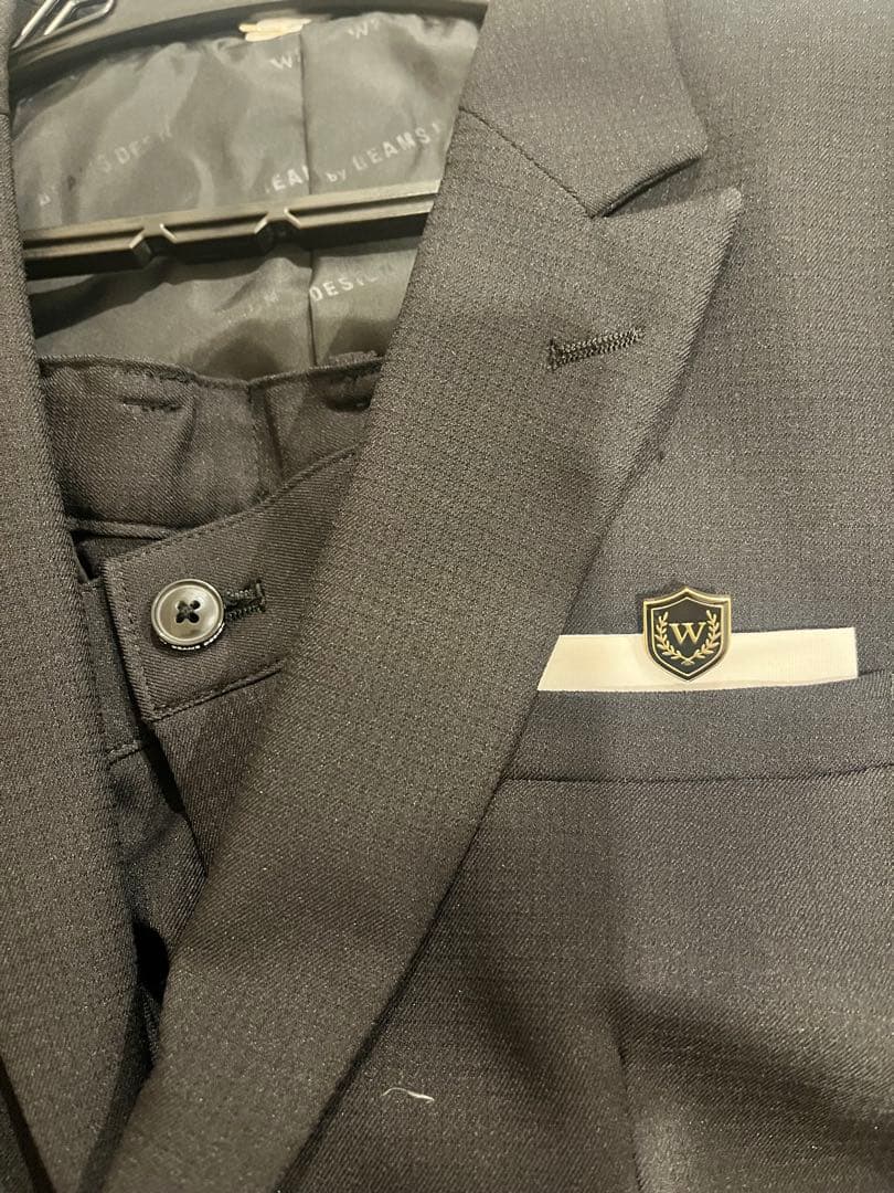 waltz by BEAMS 160 ブラックフォーマルスーツ 5点セット