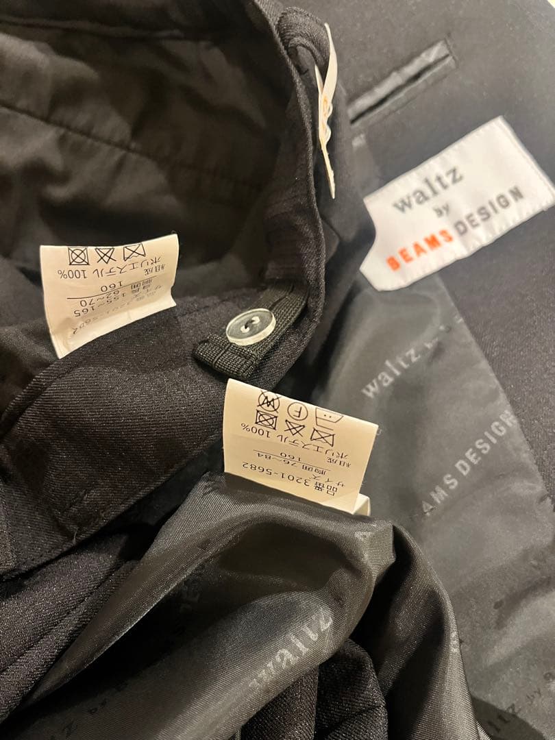 waltz by BEAMS 160 ブラックフォーマルスーツ 5点セット