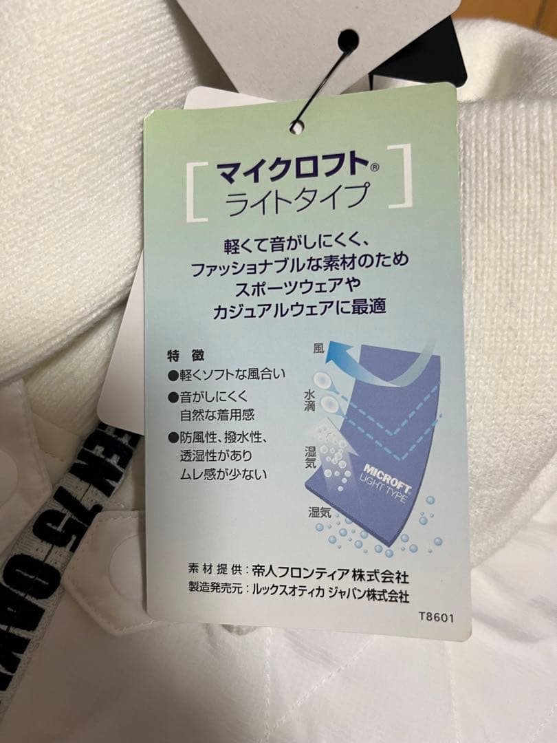 新品　白　M ゴルフ　オークリー OAKLEY ハイブリッド セーターブルゾン