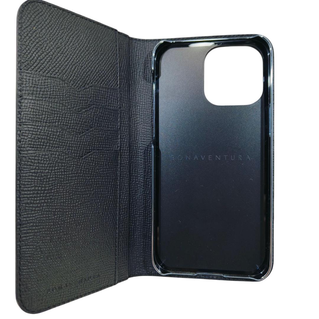 極美品 BONAVENTURA iPhone 14 Pro Max用 ケース 黒