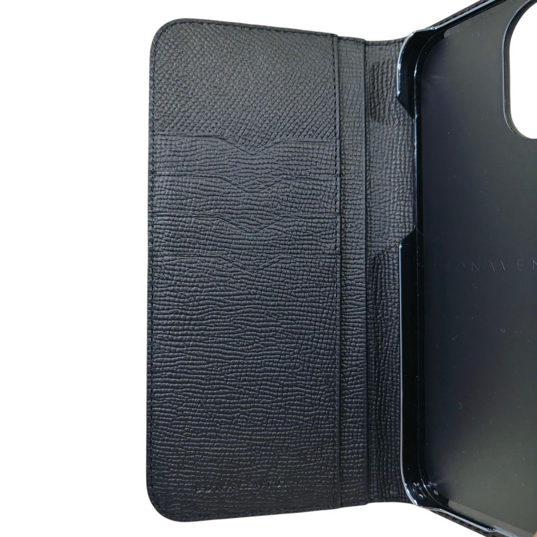 極美品 BONAVENTURA iPhone 14 Pro Max用 ケース 黒