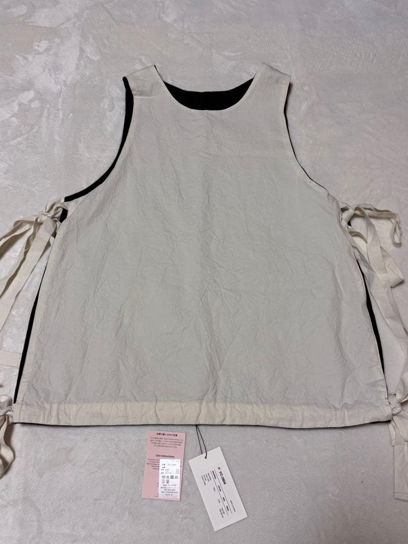 今期新品 ヴェリテクール VC2804 ウールリネンリバーシブルベスト GRAY